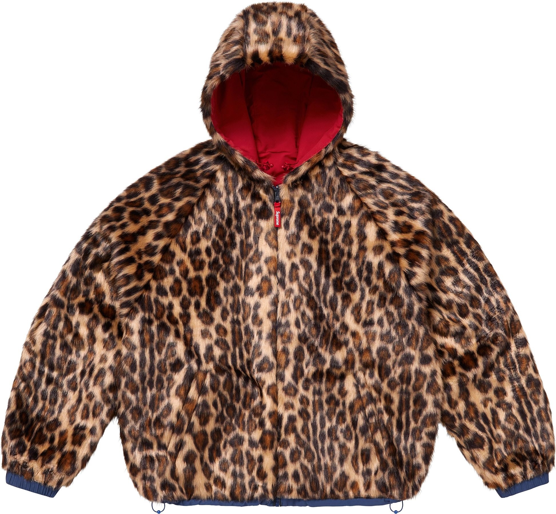 Faux Fur Reversible Hooded Track Jacket view 22